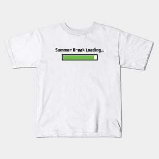 Summer Break Loading... Kids T-Shirt